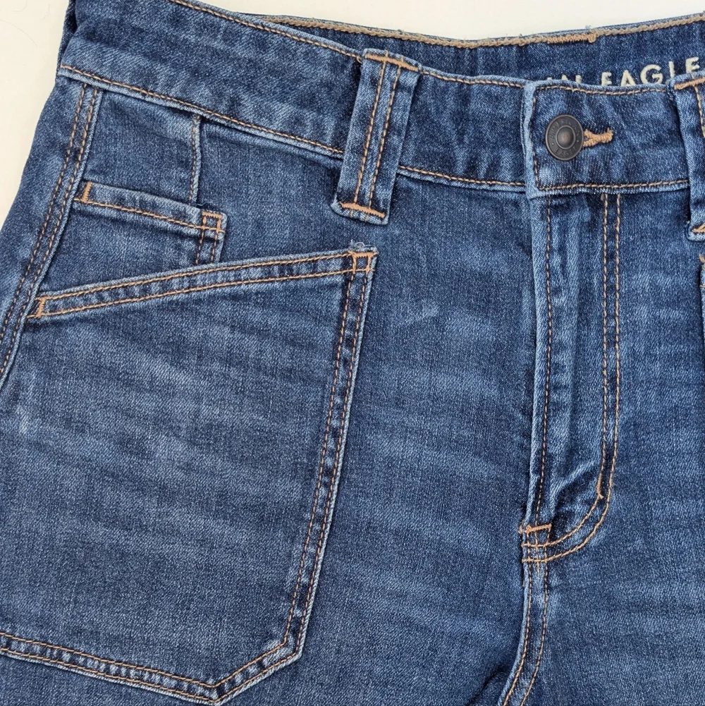 American Eagle Dreamy Drape Ultra Wide Leg High Rise Slouchy Jeans - Picture 8 of 15